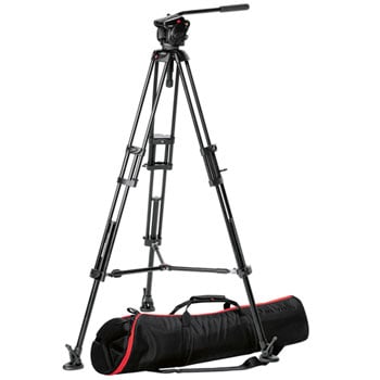 MVH502A,546BK - Professional fluid video system/ aluminum / mid spreader