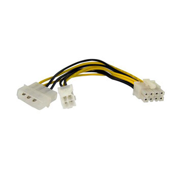 StarTech.com 15cm 4-pin to 8-pin Power Connectors : image 1
