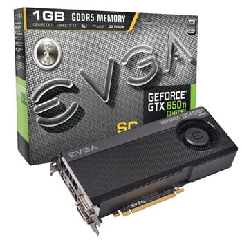 EVGA GeForce GTX 650 Ti Boost Superclocked NVIDIA Graphics Card - 1GB