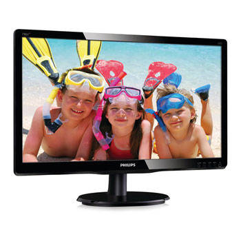 Philips 196V4LAB2 18.5" LED Monitor with VGA/DVI and Stereo Speakers PC/MAC