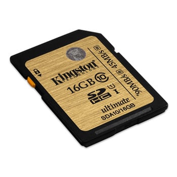 Kingston Ultimate Fast UHS 16GB SD Memory Card