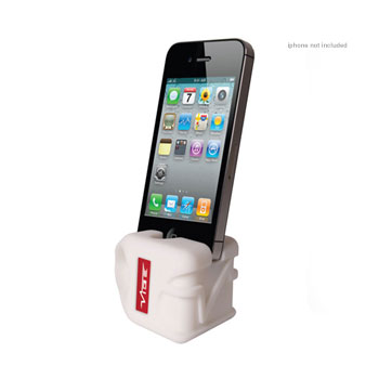 Vibe Slick-Rok Passive Amplifier Dock for iPhone 4/4S White
