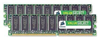 Corsair Memory Value Select 2GB DDR PC3200 (400) Single Channel Desktop : image 1