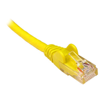 Xclio CAT6A 0.5M Snagless Moulded Gigabit Ethernet Cable RJ45 Yellow