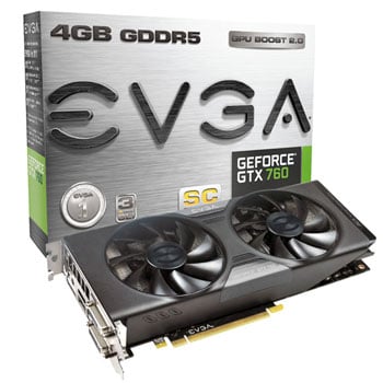 EVGA GeForce GTX 760 SC 4GB with ACX Cooler Nvidia PCI Express Graphics Card