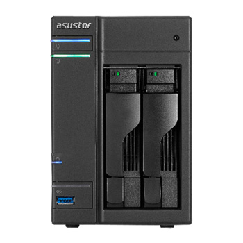 Asustor AS-202TE 2-Bay NAS SATA 3 with HDMI usb 3.0 Gigabit Ethernet PC/Mac/iOS/Android