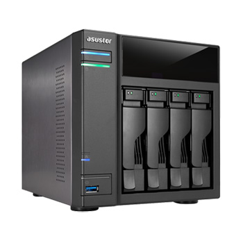 Asustor 4 Bay Home Multimedia All In One NAS with HDMI AS-204TE