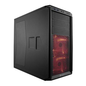 Corsair 230T Mid Tower Case - Black with Red LED
