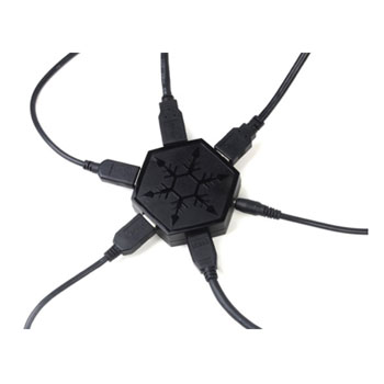 Silverstone EP01B USB3.0 4 Port Mini Pocket Hub : image 3