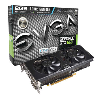 EVGA GeForce GTX 660 2GB FTW with ACX Cooling PCI Express Nvidia ...
