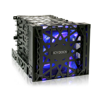 Icy Dock Black Vortex MB074SP-B 3.5" HDD 4 in 3 Module Cooler Cage