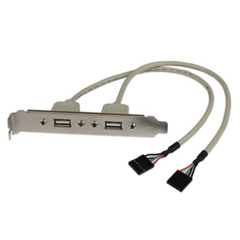 StarTech 2P USB A Female Slot Plate Adapter : image 1
