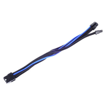 Silverstone 25cm 8-pin to 8-pin Braided Extension Power Cable - Black/Blue : image 2