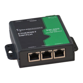 Din Rail Mountable Ethernet 5 Port SW-005 Ethernet Switch 10/100 Din Rail Mountable : image 2