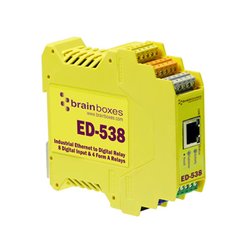Brainboxes Ethernet to DIO 4 Digital Relays and 8 Digital Inputs ED-538 : image 1