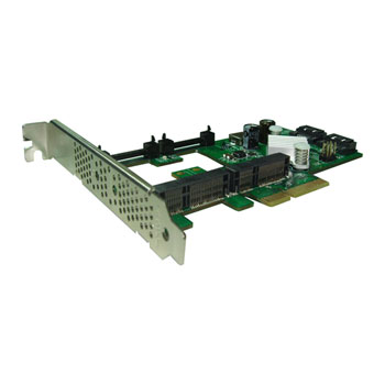 Lycom PE-126 AHCI 6Gbps RAID 2x mSATA Low Profile PCIe 2.0 Host Adapter : image 1