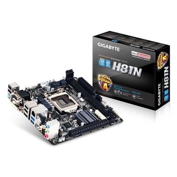 Gigabyte GA-H81N Intel H81 Socket 1150 Motherboard LN55628 | SCAN UK