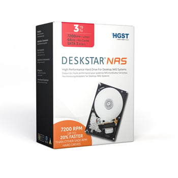 HGST H3IKNAS30003272SE 3TB Deskstar NAS 24x7 Use HDD 3.5" 7200rpm