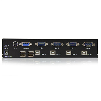 StarTech 4 Port VGA USB KVM Switch with Hub : image 2