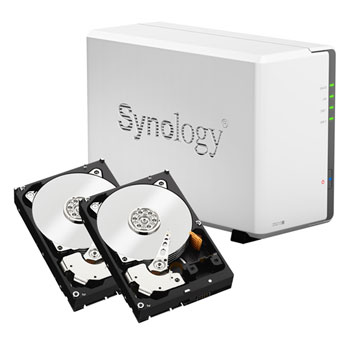 Synology DS215j HDD 2TB 2台 Synology DS215j DiskStation 外付け