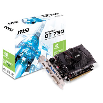 MSI NVIDIA GT 730 Graphics Card - 4GB LN57910 - N730-4GD3 V1 | SCAN UK