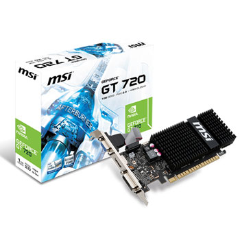 MSI GeForce GT 720 Passive Silent Graphics Card - 1GB