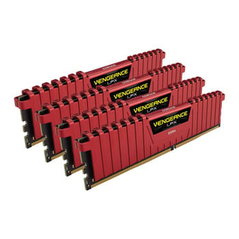 Corsair Vengeance LPX Red 16GB DDR4 2800 MHz 16-18-18-36  XMP 2.0 Quad Channel Desktop