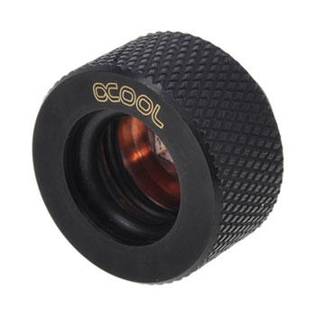Alphacool HT 13mm HardTube Compression Fitting G1/4 for Acrylic/Brass tube - Deep Black
