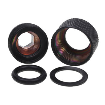 Alphacool HT 13mm HardTube Compression Fitting G1/4 for Acrylic/Brass tube - Deep Black : image 2