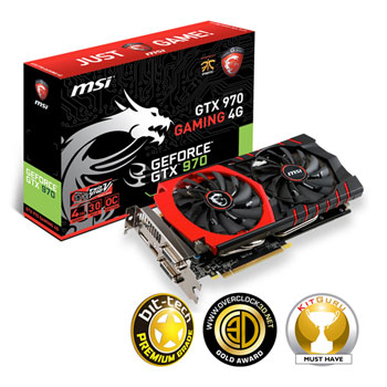 MSI GeForce GTX 970 GAMING Twin Frozr 5 Graphics Card - 4GB : image 1
