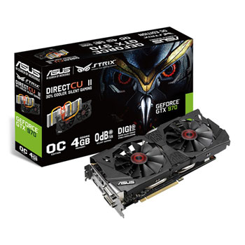 ASUS GeForce GTX 970 STRIX OC Gaming Graphics Card 4GB