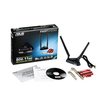 ASUS PCIe AC1300 Dual Band Network Card with Desktop Antenna Mount PCE-AC56 : image 2