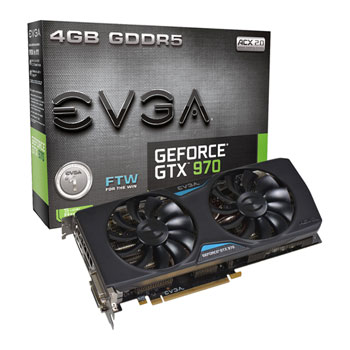 EVGA NVIDIA GTX 970 FTW ACX 2.0 Graphics Card - 4GB