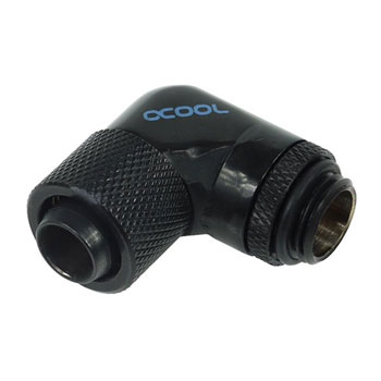 13/10 (10x1,5mm) Deep Black Revolvable Compression Fitting 90° by ...