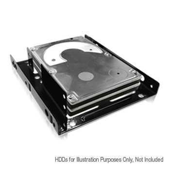 ICY BOX 2x 2.5" to 3.5" Bay Internal Mounting Frame - Black : image 2