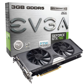 EVGA GeForce GTX 780 Dual FTW with ACX Cooler Factory Refurbished 3GB