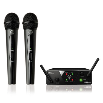 AKG WMS40 Mini Dual Vocal Wireless Microphone System : image 1