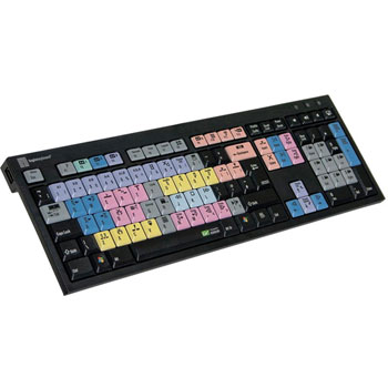 Logickeyboard  EDIUS Black Keyboard - PC