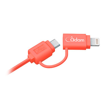Adam Elements Pink Reversible 120cm Micro USB/Lightning Cable : image 3