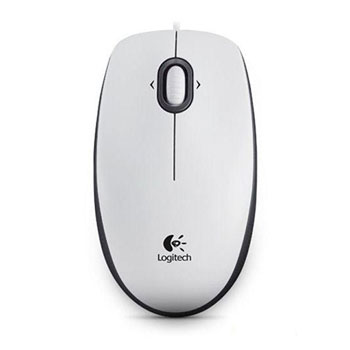 Logitech B100 White Optical USB Mouse : image 1