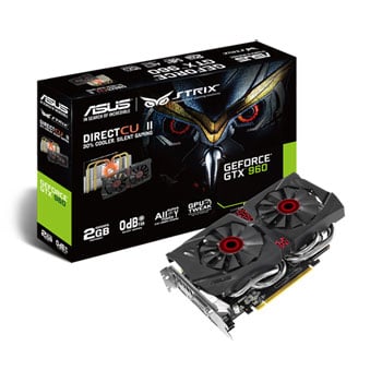 ASUS GeForce GTX 960 STRIX DCUII OC Graphics Card - 2GB