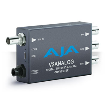 AJA V2Analog Digital Video to Analog HD/SD Mini Converter : image 1