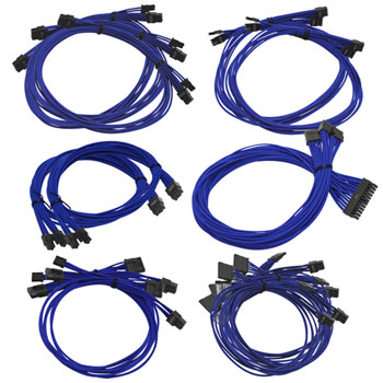 Blue Braided Cable Set for EVGA G2/P2/T2 PSU