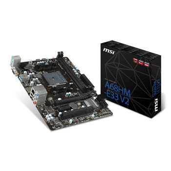MSI AMD Godavari FM2+ A68HM-E33 V2 Micro ATX Motherboard