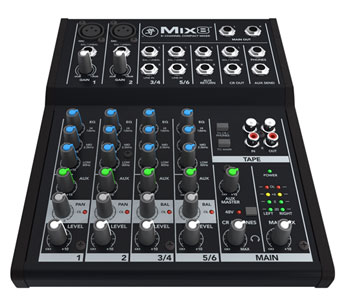 Mackie - 'Mix8' 8 Channel Compact Mixer : image 2