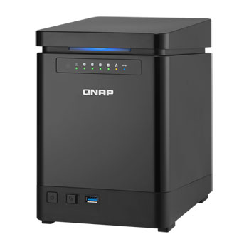 Qnap TS-453mini-2G 4 Bay NAS SATA 6Gb/s HDD/SSD, Intel Quad-Core 2.0GHz, 2GB DDR3L, 2xGbE LAN