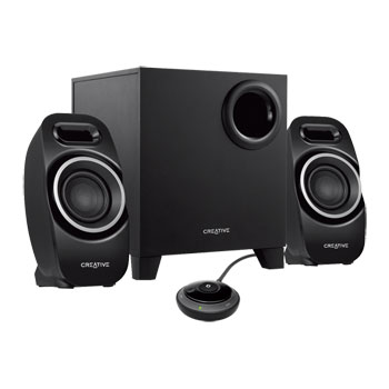 Creative T3250 Compact 2.1Ch Bluetooth Wireless & Wired Speakers with Subwoofer Audio Control Pod : image 2