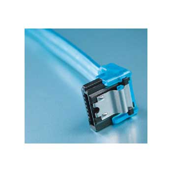 Akasa Day Glo Blue UV 45cm Right angle SATA I/II Cable