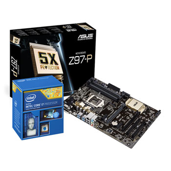 Asus Z97 P Motherboard Intel Core I7 4790k Haswell Cpu Ln Scan Uk