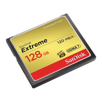 SanDisk DSLR/HD Camcorder CF Compact Flash Memory Card 128GB
